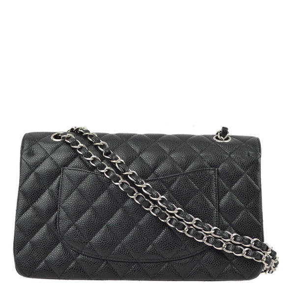 CHANEL Black Caviar Medium Classic Double Flap Shoulder Bag KK31429 - Picture 2 of 10